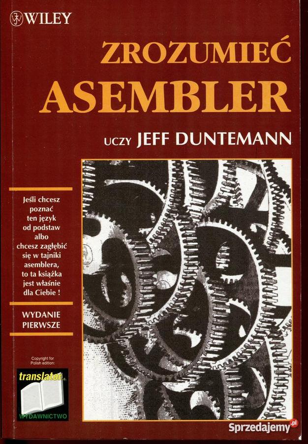 Zrozumieć Asembler Jeff Duntemann kat858 Łódź sprzedam