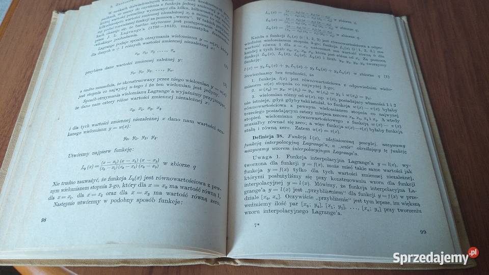 O funkcjach jednej zmiennej Biblioteczka matematyka Gdańsk