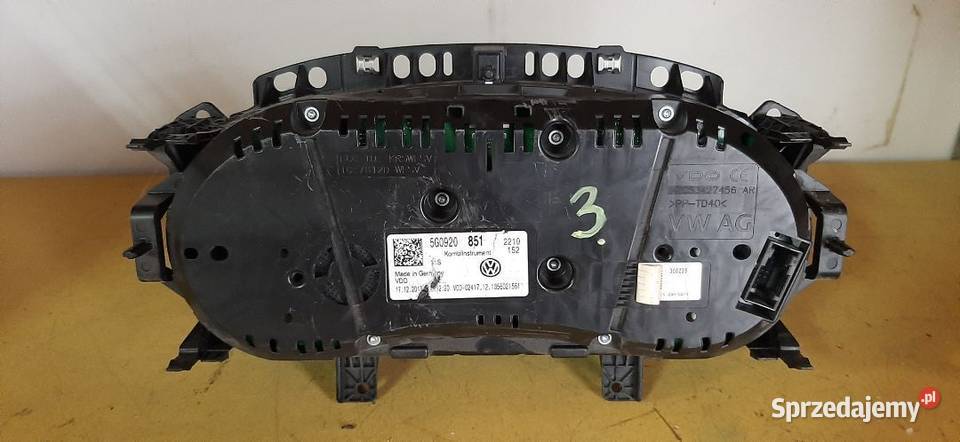 Licznik VW Golf 7 europa 5G0920851 osobowe świętokrzyskie Włoszczowa