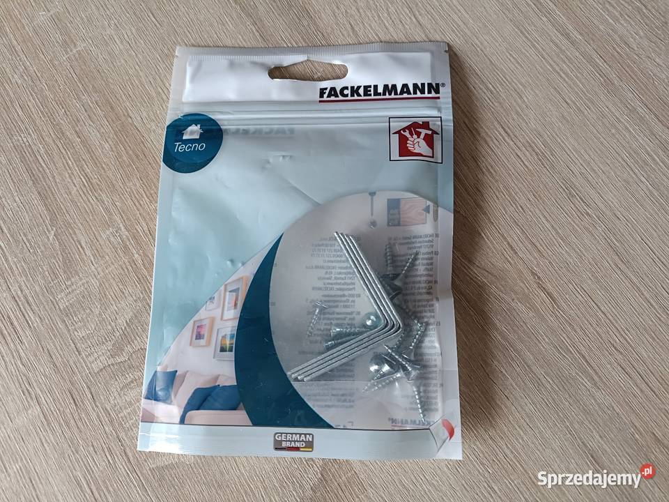 Łączniki kątowe 40x40 mm 4 sztuki plus wkręty Kwidzyn