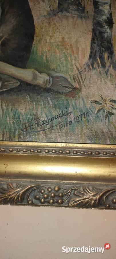 Obraz myśliwski wielkopolskie Murowana Goślina