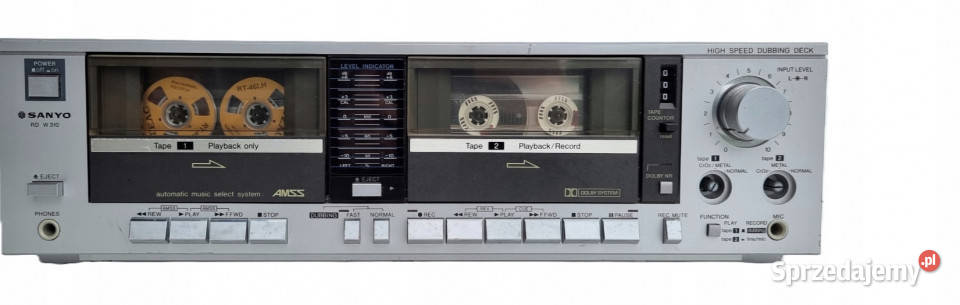 SANYO RD W 310 magnetofon cassette deck Międzychód