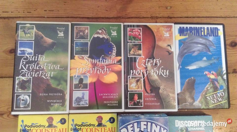 Kasety VHS 9 sztuk