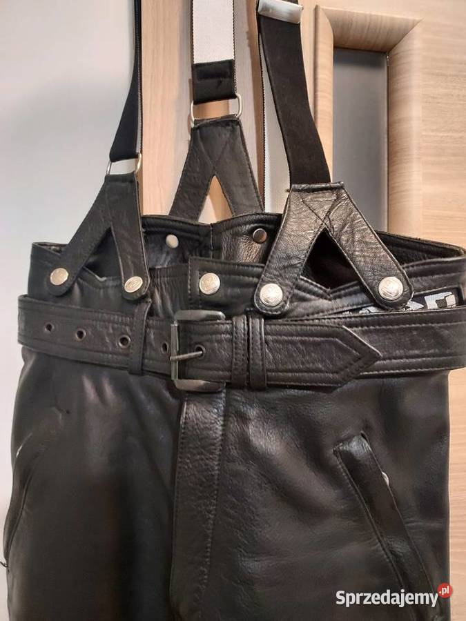 spodnie skórzane na motocykl