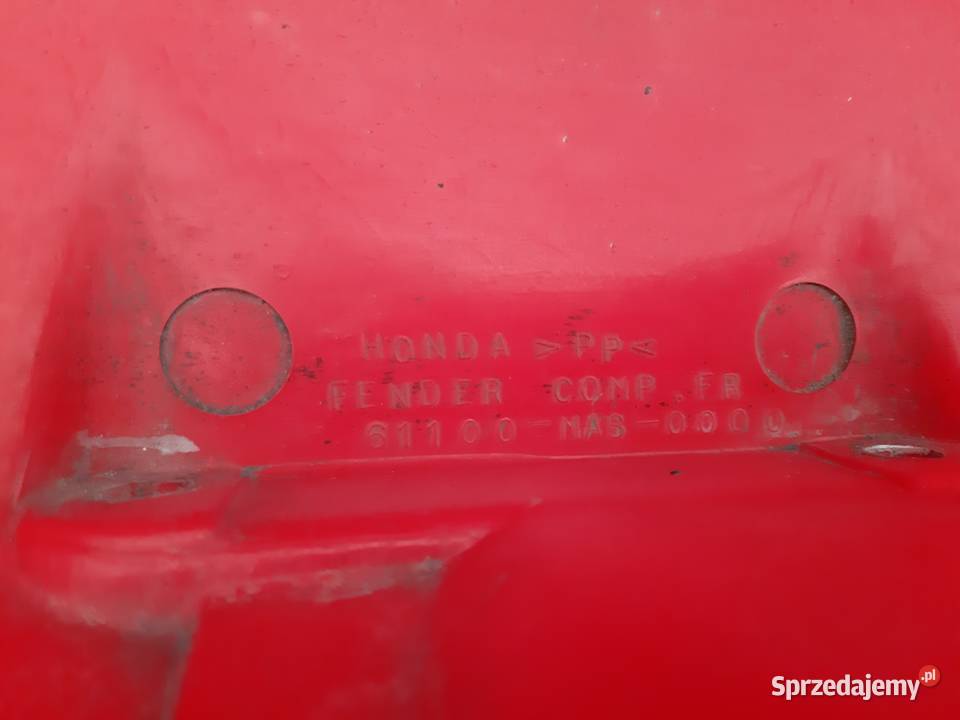 HONDA CBR 900RR FIREBLADE BŁOTNIK PRZÓD Bieleń