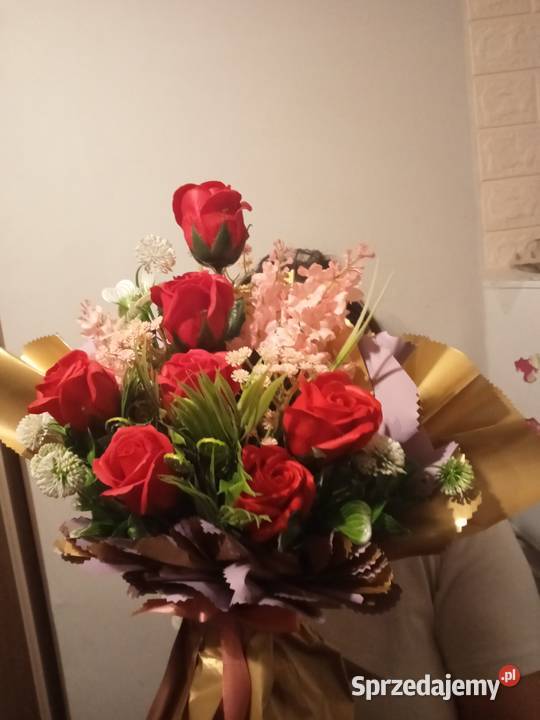 Bukiet z kwiatów mydlanych na Dzień Babcidziadka Prusice