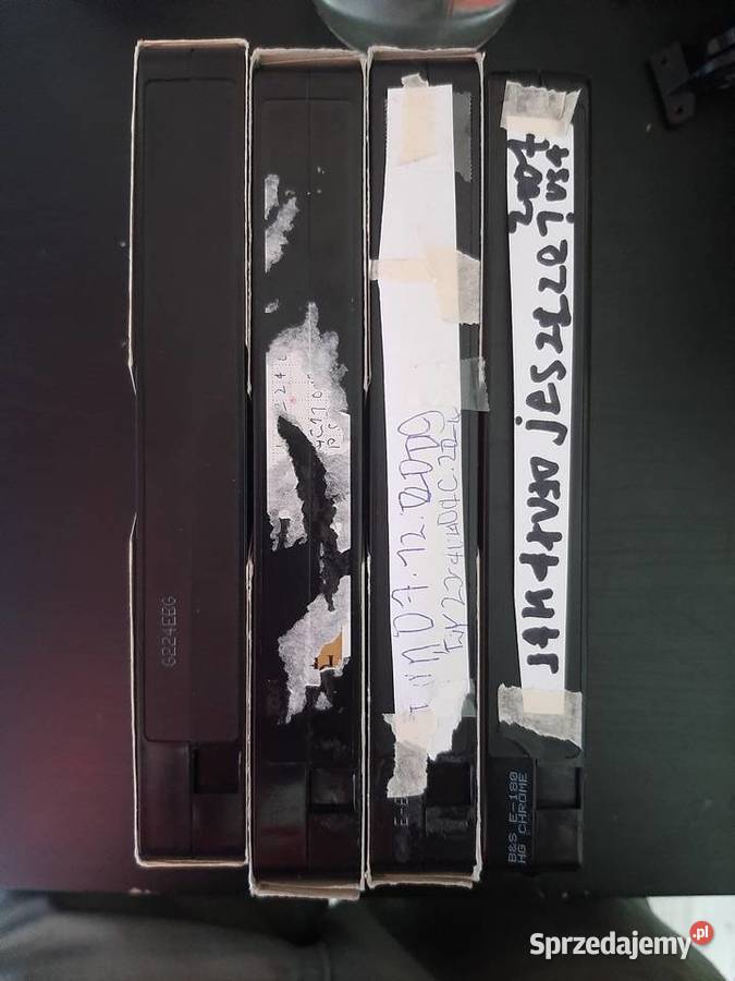 4x kaseta wideo VHS 60 180 minut użytenagrane Bydgoszcz
