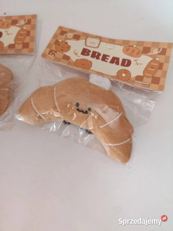 Urocze 2 breloki pluszowe maskotka chlebek Pozostałe