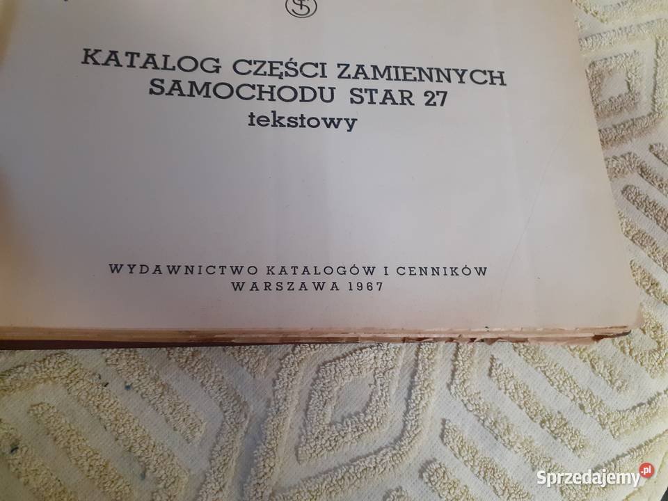 Katalog części zamiennych samochodu Star 27 Pozostałe Ostrołęka