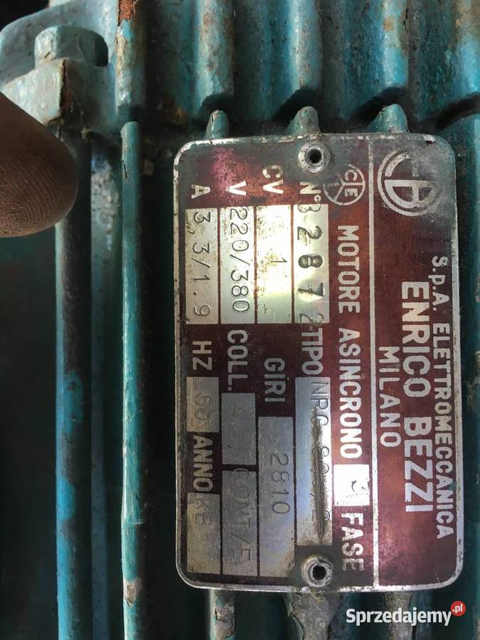 Silnik 1kw 2810 obrotów 220380v Pabianice