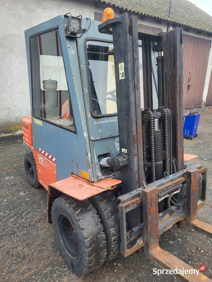 Wózek widłowy Toyota 5FG 25 udźwig 25t przesuw kujawsko-pomorskie Osięciny