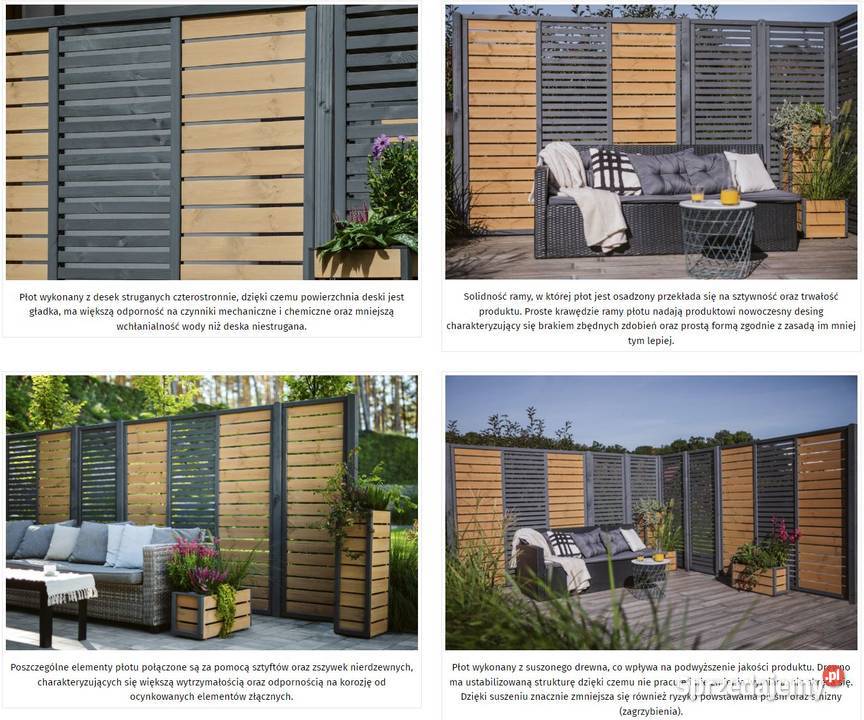 NOWY Płot drewniany WerthHolz MODENA ażuriowy Wrocław