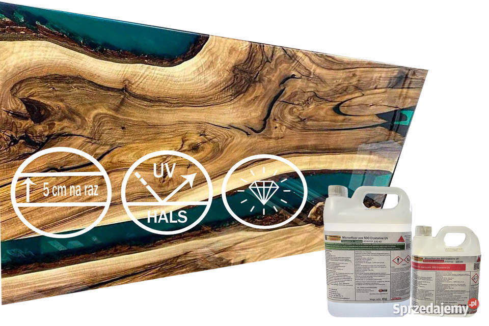 żywica epoksydowa bezbarwna na stoły do drewn pox 400- 5.6kg