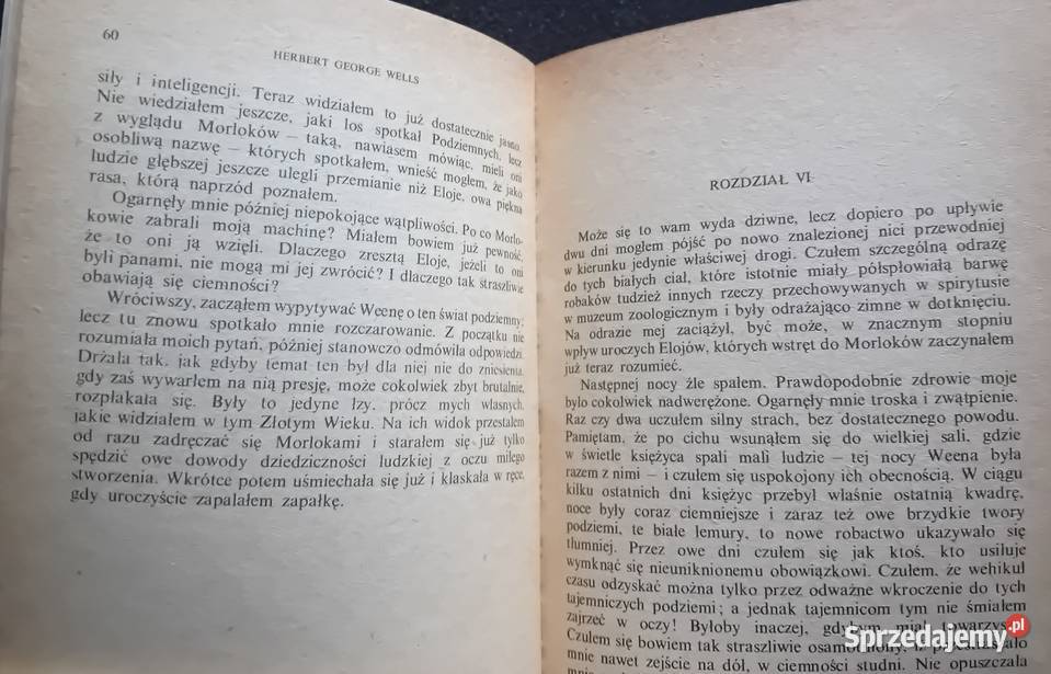Herbert G Wells Wehikuł czasu Ossolineum 1985 r Koźminek
