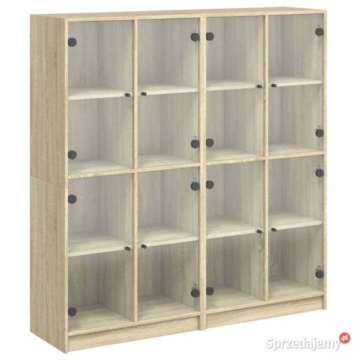 Biblioteczka z drzwiczkami dąb sonoma 136x37x142 Pozostałe mazowieckie Warszawa