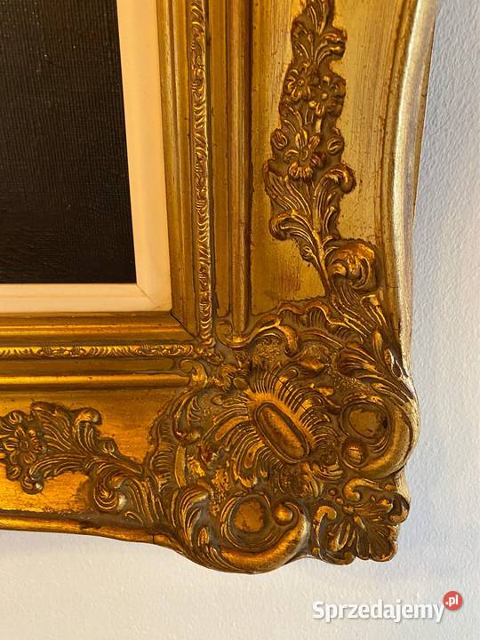 Portret Żyda na płótnie stara rzeźbiona Malarstwo Bystrzyca Kłodzka