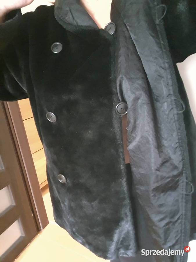 Płaszcz Futro Dwustronne XXL4XL czarny 464850 Sidzina