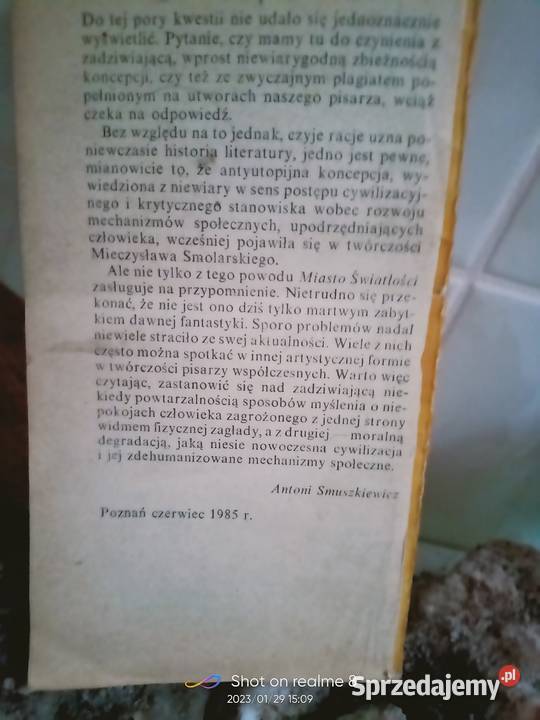 Miasto światłości Smolarski księgarnia Praga