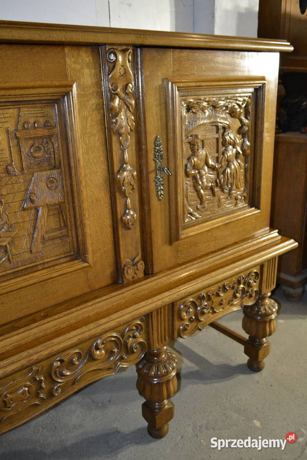 komoda kredens holenderski dąb śląskie