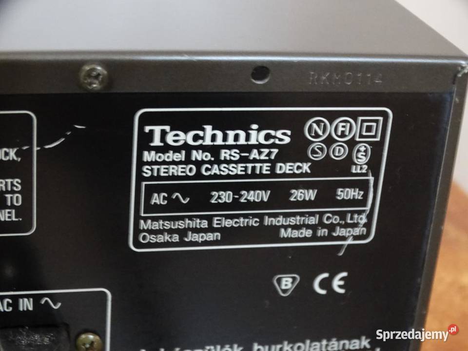 Magnetofon Technics RSAZ7 sprawny WYSYŁKA Magnetofony