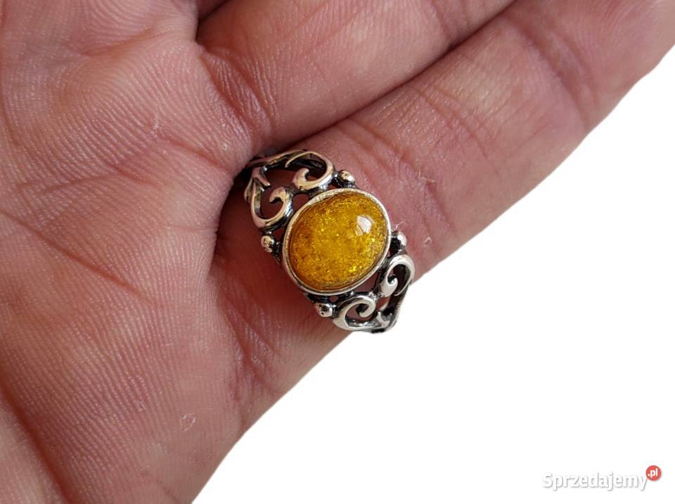 7554 Bursztyn Cukierek srebro opolskie