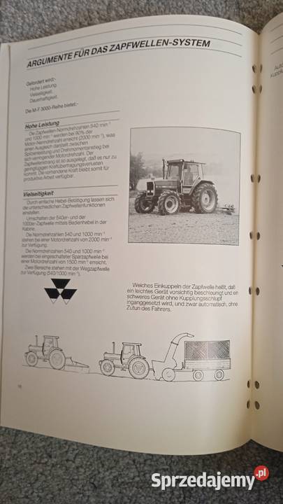 Instrukcja obsługi ciągnika MF 3000 Massey Lublin