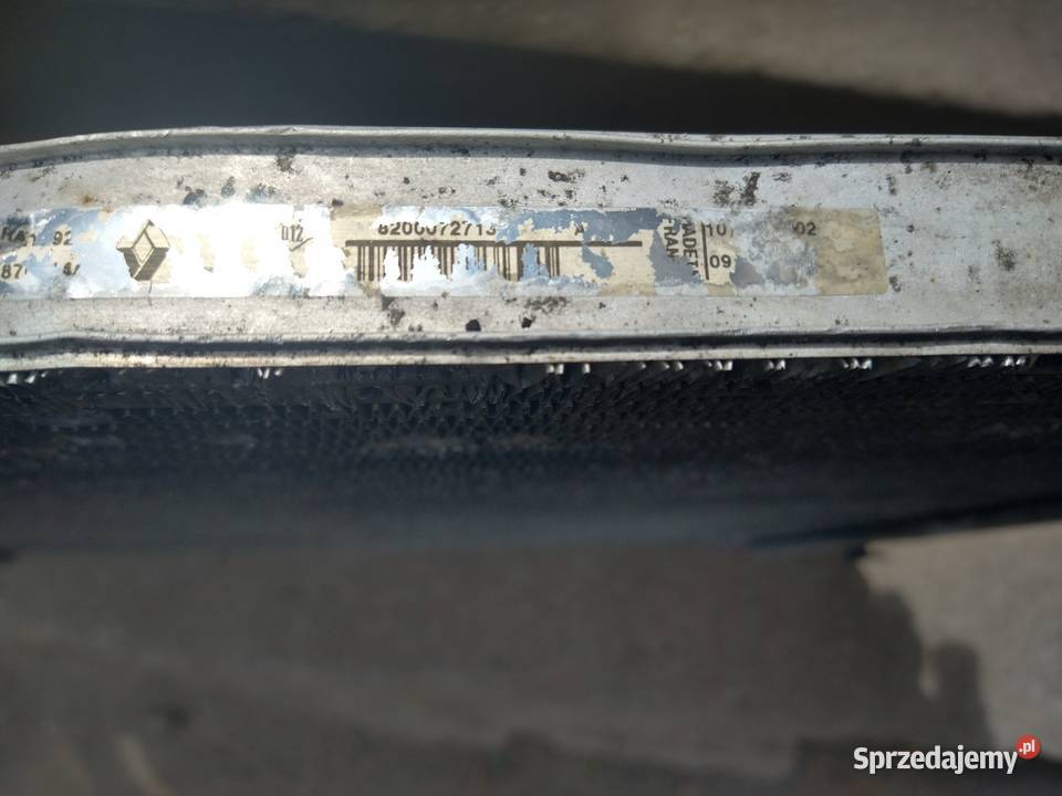 Chłodnica Wody Renault Kangoo 1 Lift 8200072713 Radziszów