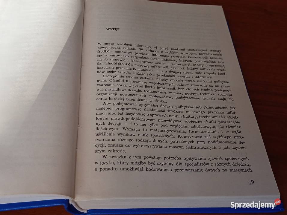 Cybernetyka społeczna Józef Kossecki twarda 1975 Podręczniki Gdańsk