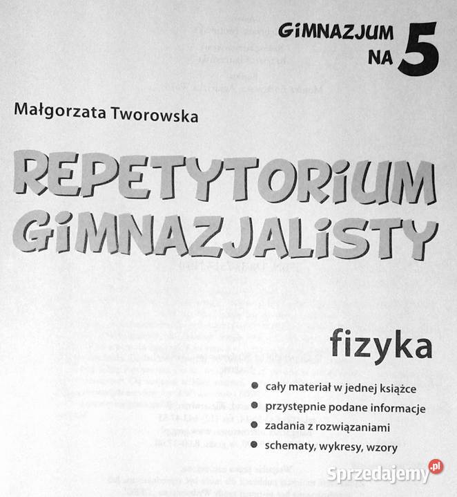 Repetytorium gimnazjalisty Fizyka Małgorzata Pozostałe Chełm