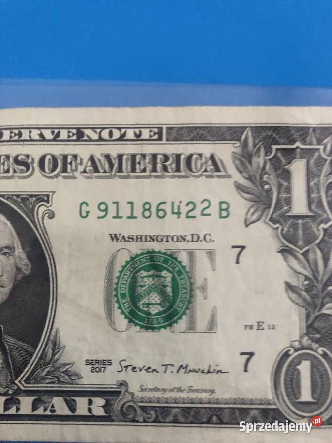 Banknot 1 dollar blad druku Szczecin