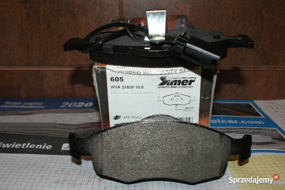 KLOCKI HAMULC FORD SCORPIO 9294 Z CZUJPRZÓD