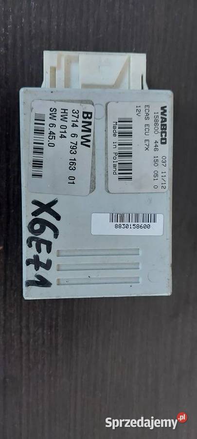 Moduł sterownik zawieszenia BMW X6 E71 6793163 Szczecin sprzedam