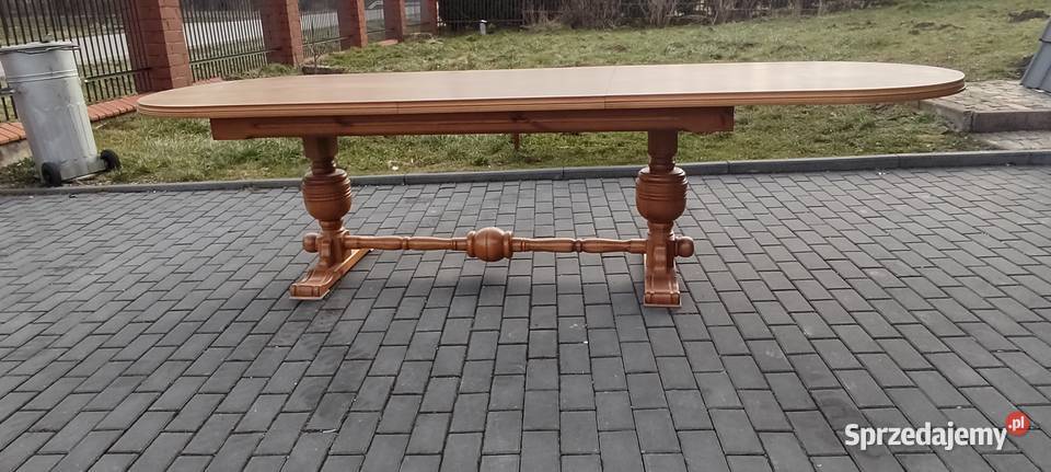 Stół dębowy 12 krzeseł 96cm Meble