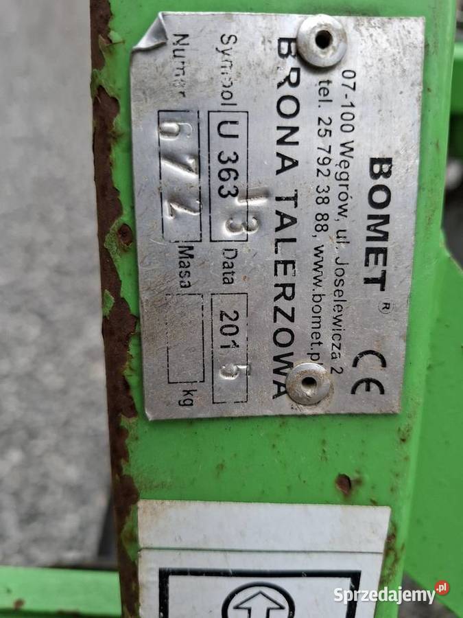 Talerzówka 2x9 Bomet Radom
