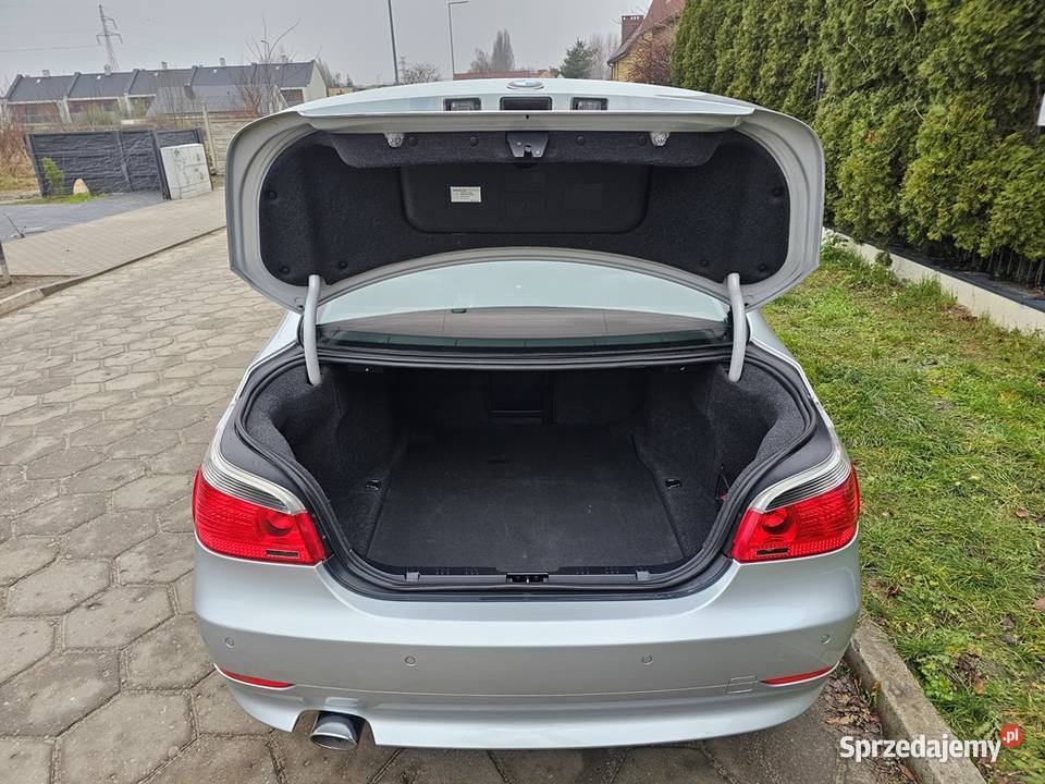 BMW 525d E60 20 163 2006 r Bogate Wyposażenie wielofunkcyjna kierownica Ostrów Wielkopolski
