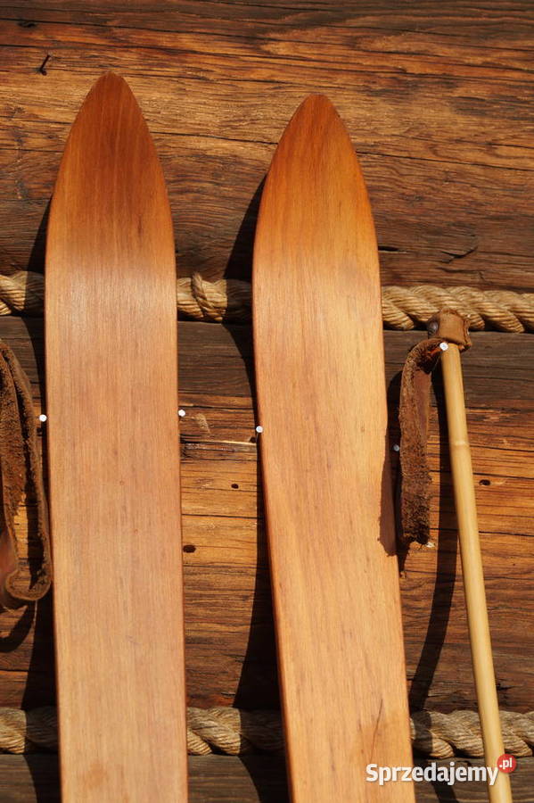 Stare narty dziecięce 90 kijki Pruchnik