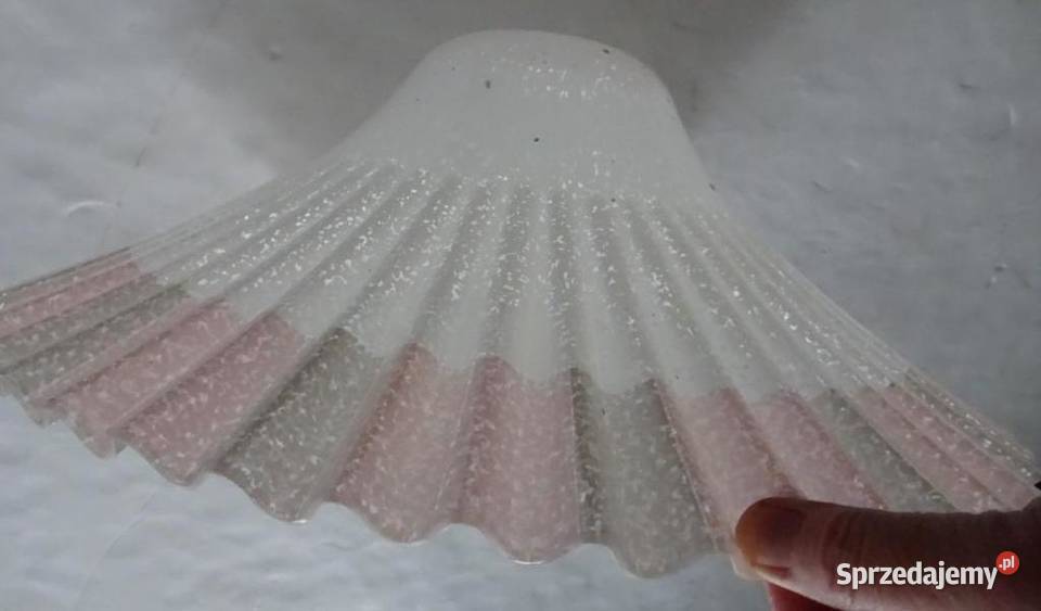 Klosz Do Lampy Sufit Stożek Falisty Plastik Poznań