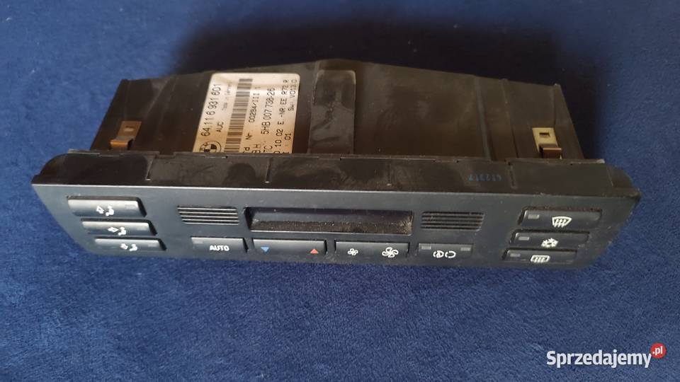 Panel nawiewu BMW E46 64116931601 Panele sterowania, przełączniki Sanok