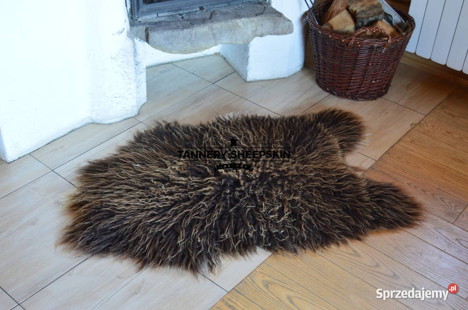 Skóra Owcza Naturalna Island Kręcony Włos Różne Wyposażenie wnętrz Szaflary