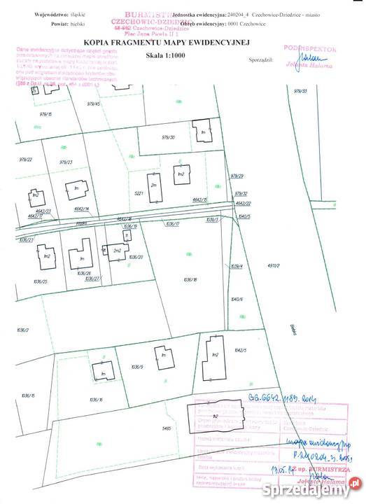 Działka CzechowiceDziedzice na sprzedaż 4051m2 Czechowice-Dziedzice sprzedam