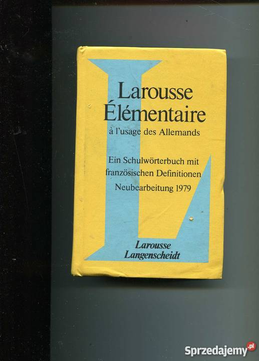 Larousse Elementaire a lusage des Allemands