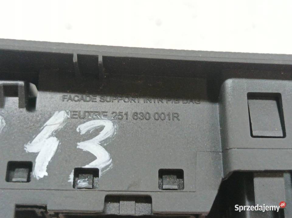 PRZEŁĄCZNIK ŚWIATEŁ ESP 251630001R Renault Panele sterowania, przełączniki świętokrzyskie