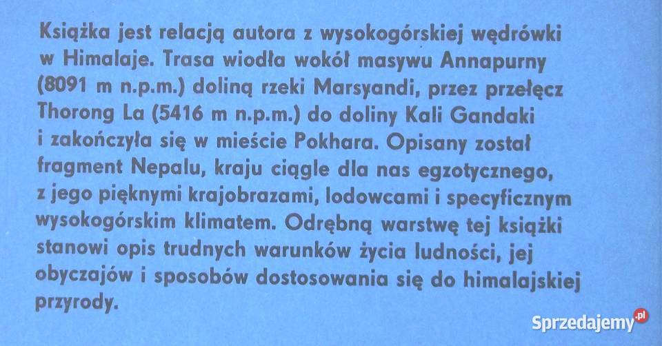 G Samusik Wokół Annapurny Warszawa
