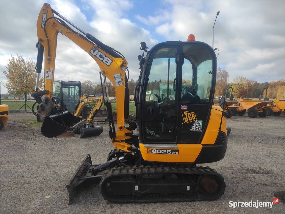 Minikoparka JCB 8026 cts 2021r model 2022r 1800 Ryżki