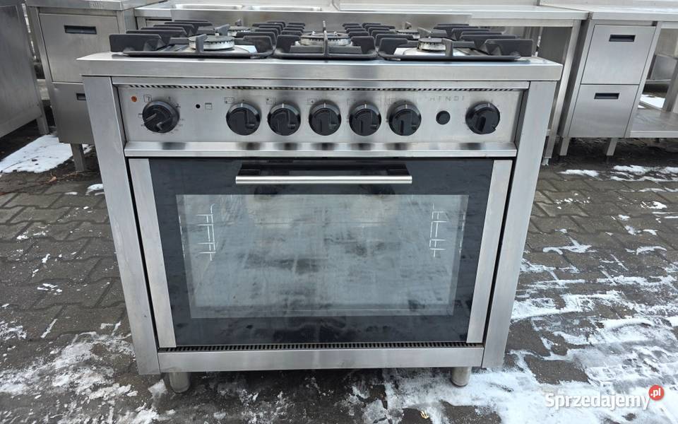 Kuchnia Gaz 5 Pal z Piekarnikiem Elekt HENDI Nowe Skalmierzyce
