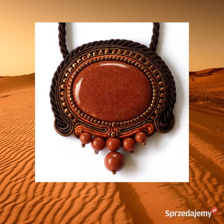 NASZYJNIK Z PIASKIEM PUSTYNI SUTASZ Naszyjniki Warszawa