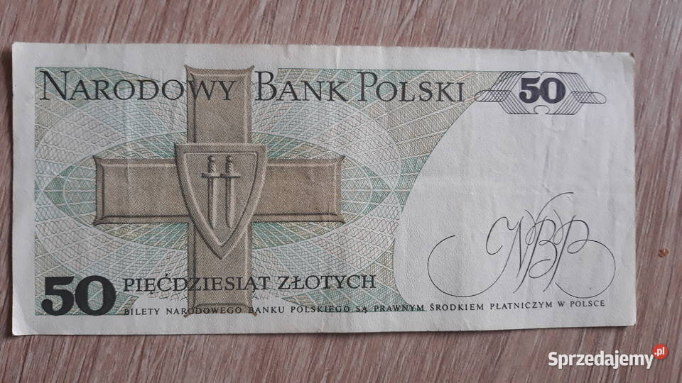 50 złotych 1 XII 1988 r seria GW Konin