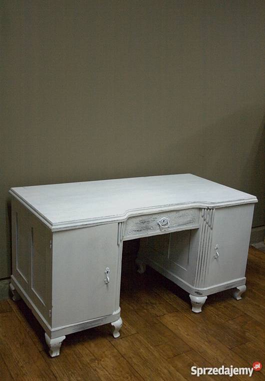 SECESYJNE BIURKO BIELONE ANTYK VINTAGE IMPRESJA Radzymin