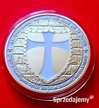 KRZYŻ ZAKON Templariuszy Moneta Medal Numizmat Sosnowiec