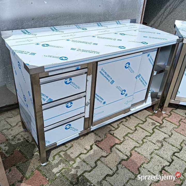 Stół ze stali nierdzewnej zabudowany szuflady Gastronomia Gastronomia Słupia Kapitulna